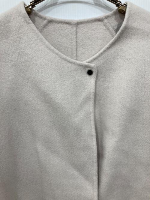 Spick and Span（スピック＆スパン）Spick and Span (スピック＆スパン) ビーバーストール付きセットコート ベージュ サイズ:38の古着・服飾アイテム