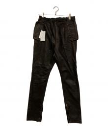ripvanwinkle（リップヴァンウィンクル）の古着「MOTORCYCLE LEATHER PANTS」｜ブラック