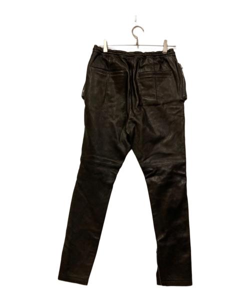 ripvanwinkle（リップヴァンウィンクル）ripvanwinkle (リップヴァンウィンクル) MOTORCYCLE LEATHER PANTS ブラック サイズ:S 未使用品の古着・服飾アイテム