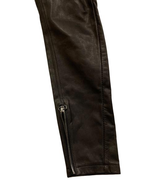 ripvanwinkle（リップヴァンウィンクル）ripvanwinkle (リップヴァンウィンクル) MOTORCYCLE LEATHER PANTS ブラック サイズ:S 未使用品の古着・服飾アイテム