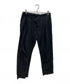 TAKAHIROMIYASHITA TheSoloIst.タカヒロミヤシタ ザソロイスト）の古着「crossover front pajama pants　18SS　0004aSS18」｜ブラック