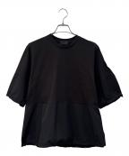 MONCLERモンクレール）の古着「切替Tシャツ」｜ブラック