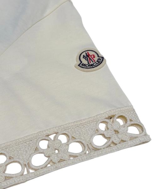 MONCLER（モンクレール）MONCLER (モンクレール) マクラメ編みポケットTシャツ ベージュ サイズ:XSの古着・服飾アイテム