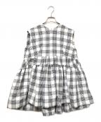 FORFORMOフォルフォルモ）の古着「Gather Flare Sleeveless Tops」｜ホワイト