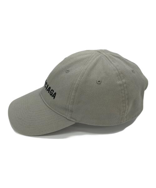 BALENCIAGA（バレンシアガ）BALENCIAGA (バレンシアガ) ロゴベースボールキャップ グレーの古着・服飾アイテム