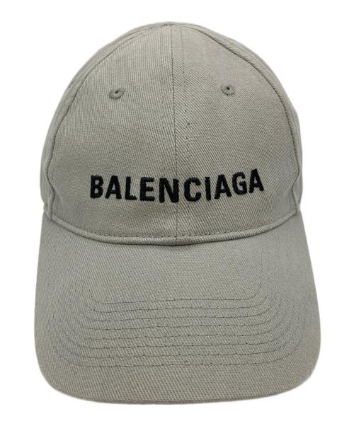BALENCIAGA（バレンシアガ）BALENCIAGA (バレンシアガ) ロゴベースボールキャップ グレーの古着・服飾アイテム