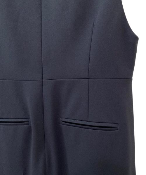 BALLSEY（ボールジィ）BALLSEY (ボールジィ) ジョーゼットジャージー Vネックオールインワン ネイビー サイズ:34の古着・服飾アイテム