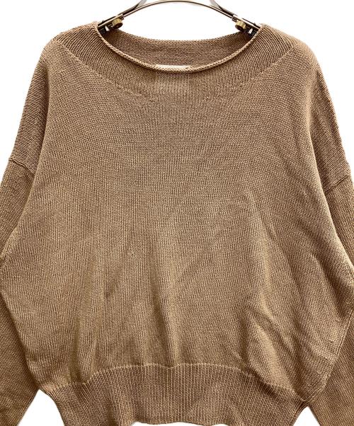 Conte（コンテ）CONTE (コンテ) コットン リリヤーン ニット ブラウン サイズ:Freeの古着・服飾アイテム