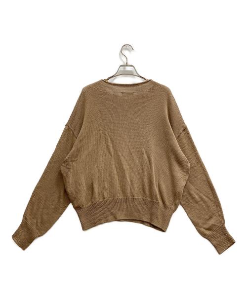 Conte（コンテ）CONTE (コンテ) コットン リリヤーン ニット ブラウン サイズ:Freeの古着・服飾アイテム