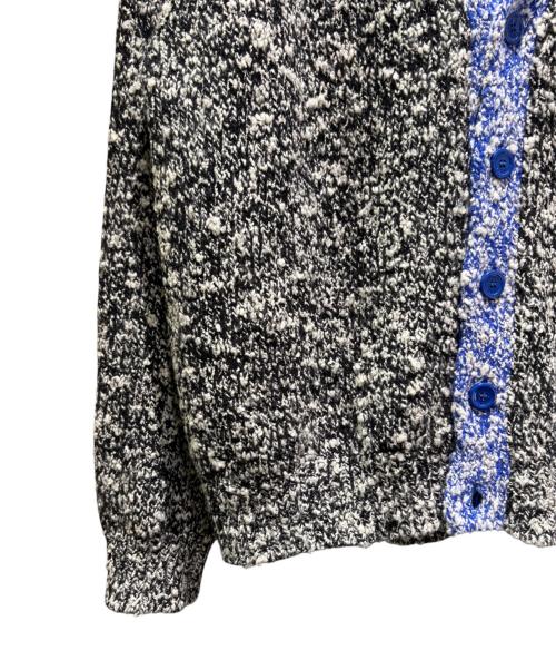 LOEWE（ロエベ）LOEWE (ロエベ) バイカラーミックスニットカーディガン ブラック サイズ:Lの古着・服飾アイテム