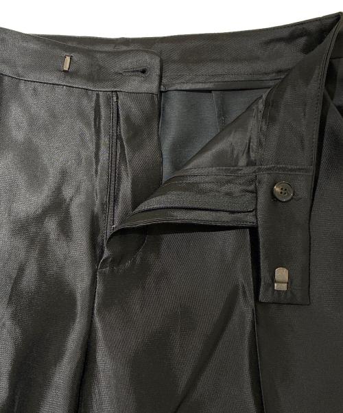 Maison Margiela（メゾンマルジェラ）Maison Margiela (メゾンマルジェラ) シルクレーヨン ワイドレッグパンツ ブラック サイズ:36の古着・服飾アイテム