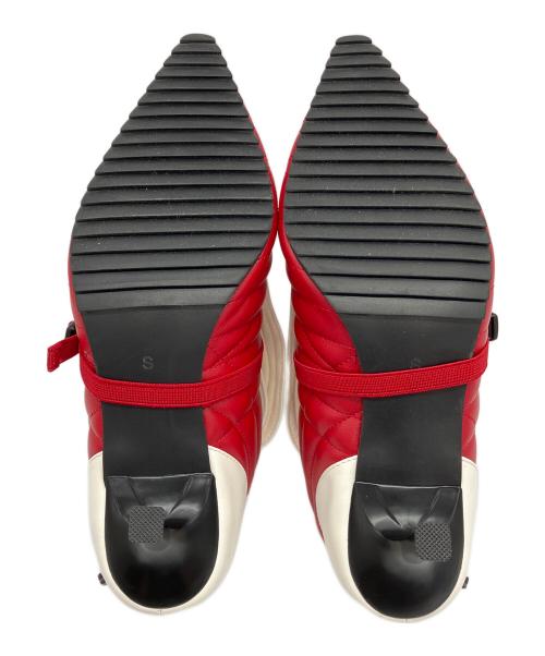 YELLO（イエロ）YELLO (イエロ) BB FLICK HEELS レッド サイズ:Sの古着・服飾アイテム