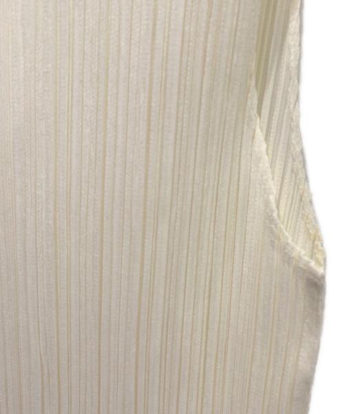 PLEATS PLEASE（プリーツプリーズ）PLEATS PLEASE (プリーツプリーズ) ノースリーブプリーツワンピース アイボリー サイズ:4の古着・服飾アイテム