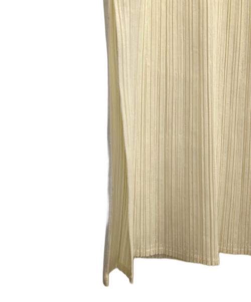PLEATS PLEASE（プリーツプリーズ）PLEATS PLEASE (プリーツプリーズ) ノースリーブプリーツワンピース アイボリー サイズ:4の古着・服飾アイテム