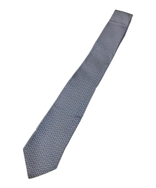 HERMES（エルメス）HERMES (エルメス) シルクツイルタイ ブルー サイズ:-の古着・服飾アイテム