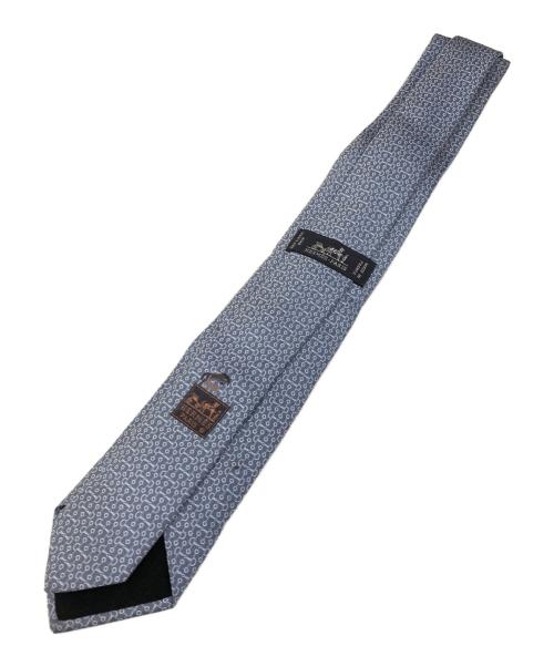HERMES（エルメス）HERMES (エルメス) シルクツイルタイ ブルー サイズ:-の古着・服飾アイテム