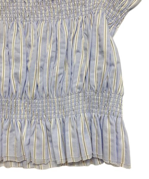 TODAYFUL（トゥデイフル）TODAYFUL (トゥデイフル) Stripe Gather Bustier ブルー サイズ:Fの古着・服飾アイテム