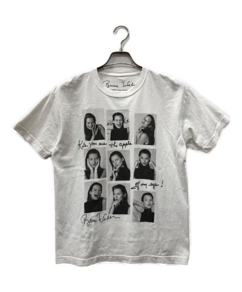 biotope（ビオトープ）biotope (ビオトープ) Bruce Weber (ブルース・ウェバー) フォトプリントTシャツ ホワイト サイズ:Mの古着・服飾アイテム