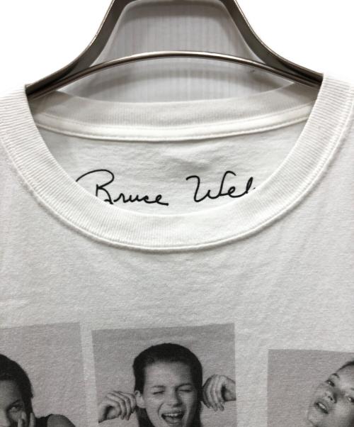biotope（ビオトープ）biotope (ビオトープ) Bruce Weber (ブルース・ウェバー) フォトプリントTシャツ ホワイト サイズ:Mの古着・服飾アイテム