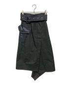 sacaiサカイ）の古着「Cotton Coating Skirt」｜ブラック×ネイビー