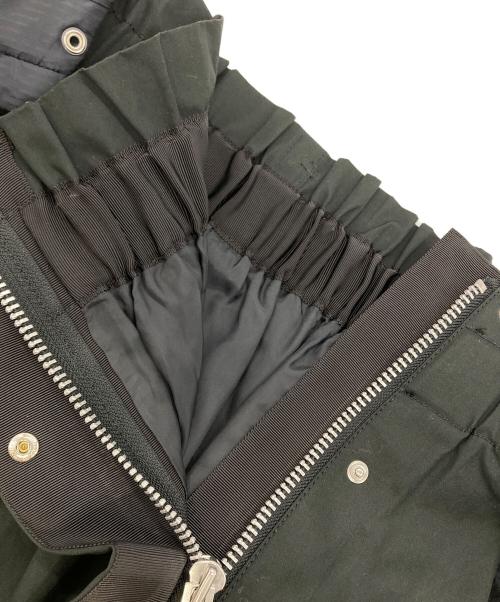 sacai（サカイ）sacai (サカイ) Cotton Coating Skirt ブラック×ネイビー サイズ:1の古着・服飾アイテム