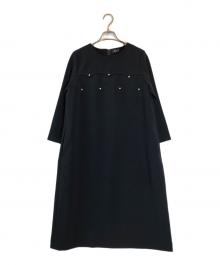 Sono（ソーノ）の古着「スカラパネル Aラインワンピース」｜ネイビー