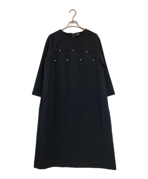 Sono（ソーノ）Sono (ソーノ) スカラパネル Aラインワンピース ネイビー サイズ:1の古着・服飾アイテム
