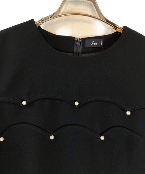 Sono（ソーノ）Sono (ソーノ) スカラパネル Aラインワンピース ネイビー サイズ:1の古着・服飾アイテム
