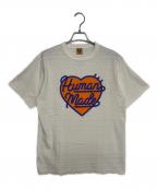 HUMAN MADEヒューマンメイド）の古着「ハートロゴTシャツ」｜ホワイト