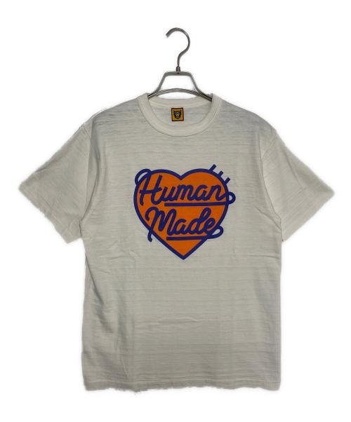 HUMAN MADE（ヒューマンメイド）HUMAN MADE (ヒューマンメイド) ハートロゴTシャツ ホワイト サイズ:Mの古着・服飾アイテム