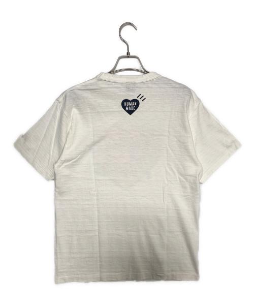 HUMAN MADE（ヒューマンメイド）HUMAN MADE (ヒューマンメイド) ハートロゴTシャツ ホワイト サイズ:Mの古着・服飾アイテム