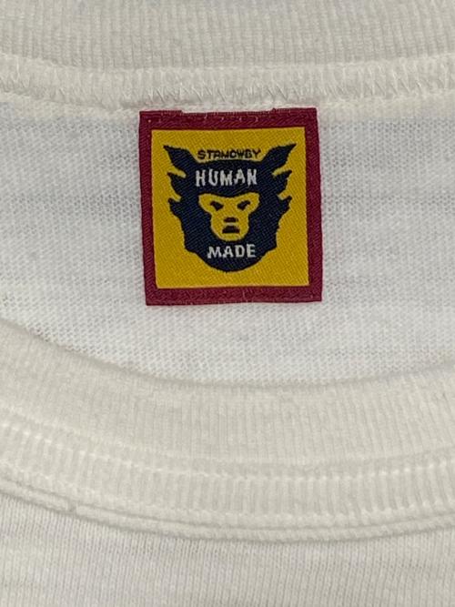 HUMAN MADE（ヒューマンメイド）HUMAN MADE (ヒューマンメイド) ハートロゴTシャツ ホワイト サイズ:Mの古着・服飾アイテム