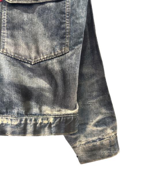 eYe JUNYA WATANABE MAN（アイ ジュンヤワタナベマン）eYe JUNYA WATANABE MAN (アイ ジュンヤワタナベマン) LEVI'S (リーバイス) BerBerJin (ベンベルジン) 転写 プリント シャツ ジャケット インディゴ サイズ:XS 未使用品の古着・服飾アイテム