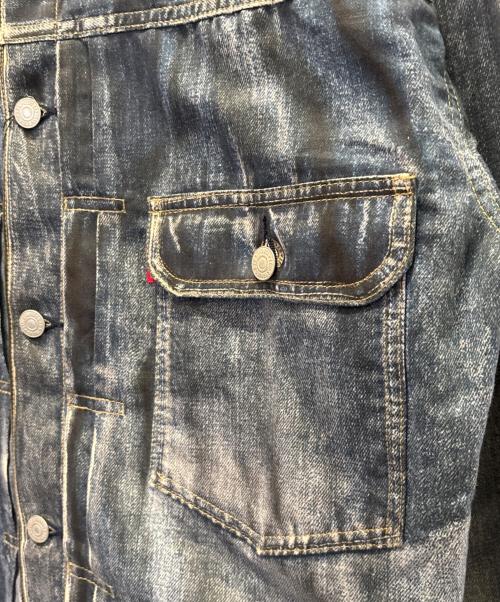 eYe JUNYA WATANABE MAN（アイ ジュンヤワタナベマン）eYe JUNYA WATANABE MAN (アイ ジュンヤワタナベマン) LEVI'S (リーバイス) BerBerJin (ベンベルジン) 転写 プリント シャツ ジャケット インディゴ サイズ:XS 未使用品の古着・服飾アイテム