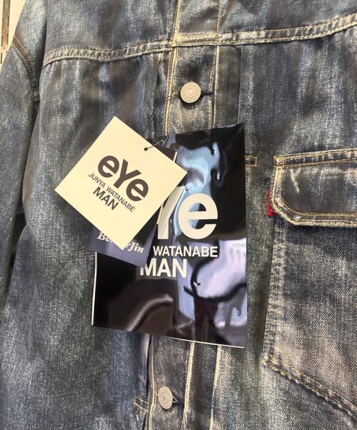 eYe JUNYA WATANABE MAN（アイ ジュンヤワタナベマン）eYe JUNYA WATANABE MAN (アイ ジュンヤワタナベマン) LEVI'S (リーバイス) BerBerJin (ベンベルジン) 転写 プリント シャツ ジャケット インディゴ サイズ:XS 未使用品の古着・服飾アイテム
