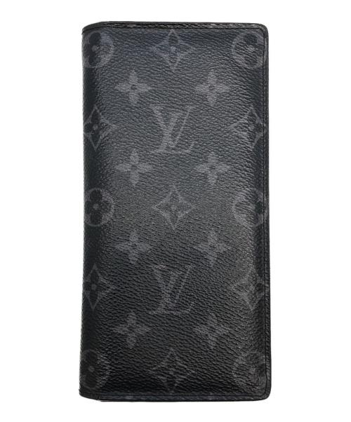 LOUIS VUITTON（ルイ ヴィトン）LOUIS VUITTON (ルイ ヴィトン) モノグラム　2つ折り財布 ブラックの古着・服飾アイテム