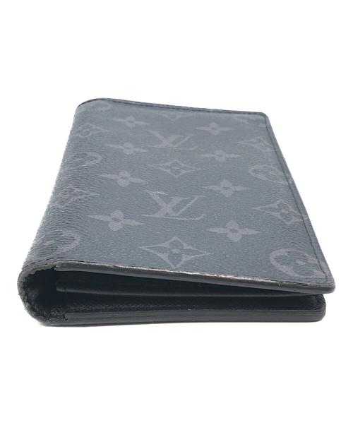 LOUIS VUITTON（ルイ ヴィトン）LOUIS VUITTON (ルイ ヴィトン) モノグラム　2つ折り財布 ブラックの古着・服飾アイテム