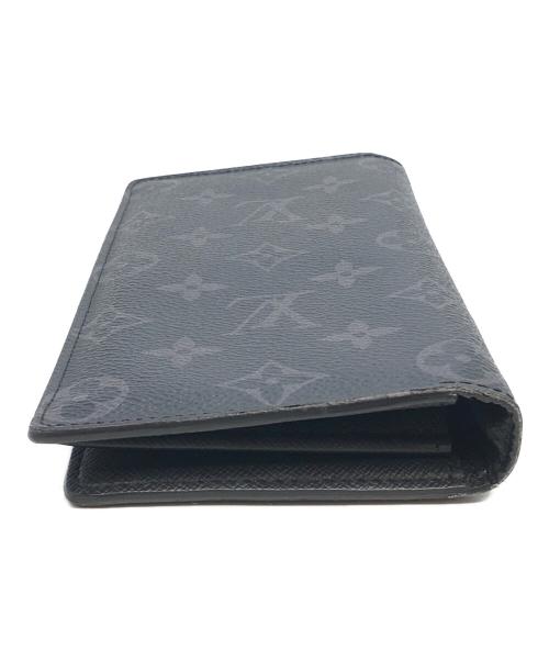 LOUIS VUITTON（ルイ ヴィトン）LOUIS VUITTON (ルイ ヴィトン) モノグラム　2つ折り財布 ブラックの古着・服飾アイテム