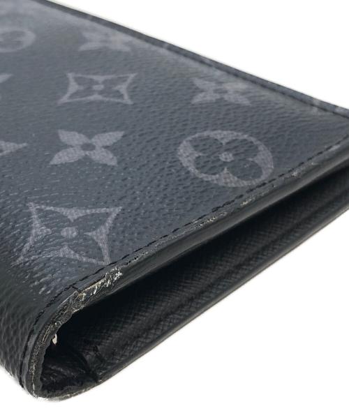 LOUIS VUITTON（ルイ ヴィトン）LOUIS VUITTON (ルイ ヴィトン) モノグラム　2つ折り財布 ブラックの古着・服飾アイテム