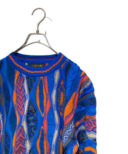 Coogi（クージー）Coogi (クージー) 3Dニット ブルー サイズ:SSの古着・服飾アイテム