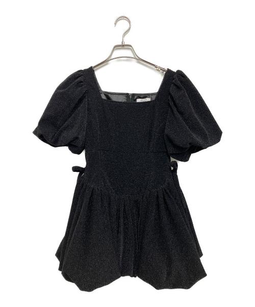 Treat Urself（トリートユアセルフ）Treat Urself (トリートユアセルフ) puff sleeve ballon mini one piece ブラック サイズ:Freeの古着・服飾アイテム