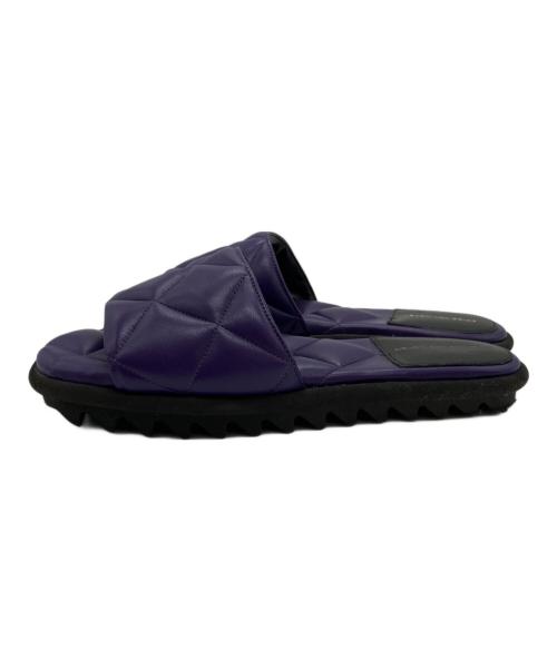 DRIES VAN NOTEN（ドリスヴァンノッテン）DRIES VAN NOTEN (ドリスヴァンノッテン) キルティングサンダル パープル サイズ:35の古着・服飾アイテム