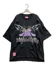 GALFY×クロミ（ガルフィー×クロミ）の古着「イルガルフィーボロボロ半袖TEE」｜ブラック