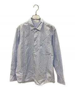 中古・古着通販】ATON (エイトン) GIZA BROAD WASHED SHIRT ブルー