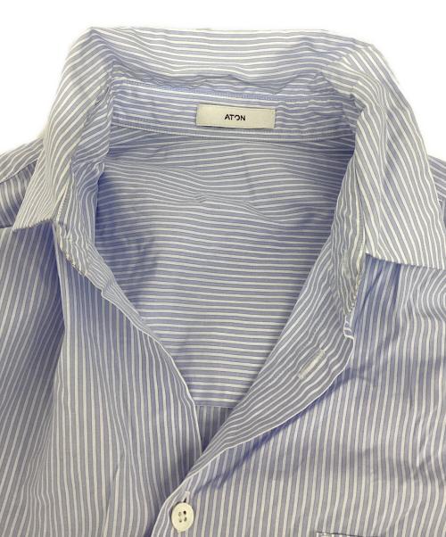 ATON（エイトン）ATON (エイトン) Giza Broad Standard Shirt ブルー サイズ:02の古着・服飾アイテム