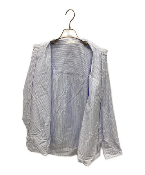 ATON（エイトン）ATON (エイトン) Giza Broad Standard Shirt ブルー サイズ:02の古着・服飾アイテム
