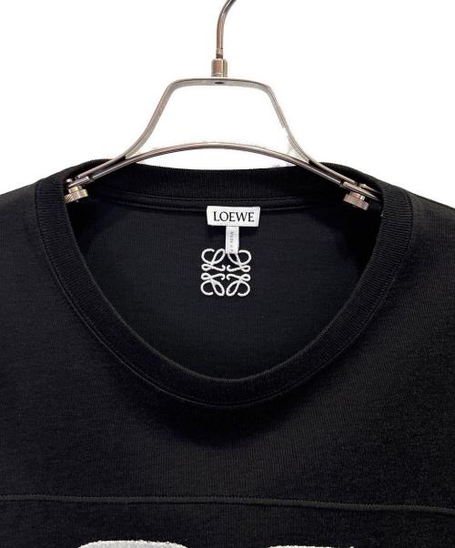 LOEWE（ロエベ）LOEWE (ロエベ) アナグラムヴィンテージ加工Tシャツ ブラック×ホワイト サイズ:Mの古着・服飾アイテム