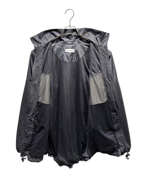 BALENCIAGA（バレンシアガ）BALENCIAGA (バレンシアガ) デニム切替ブルゾンジャケット 529213 TBQ03 ホワイト×ブラック サイズ:34の古着・服飾アイテム
