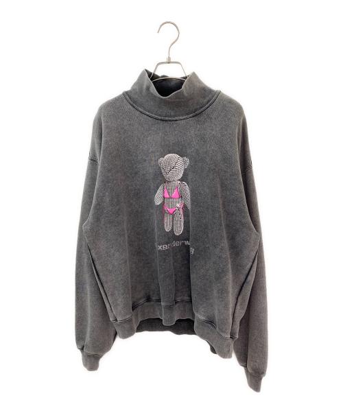 ALEXANDER WANG（アレキサンダー・ワン）ALEXANDER WANG (アレキサンダー・ワン) CLASSIC MOCK NECK SWEAT SHIRT グレー サイズ:XSの古着・服飾アイテム