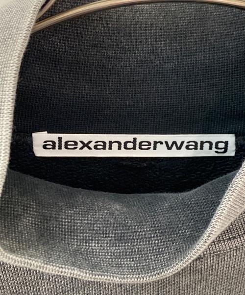 ALEXANDER WANG（アレキサンダー・ワン）ALEXANDER WANG (アレキサンダー・ワン) CLASSIC MOCK NECK SWEAT SHIRT グレー サイズ:XSの古着・服飾アイテム